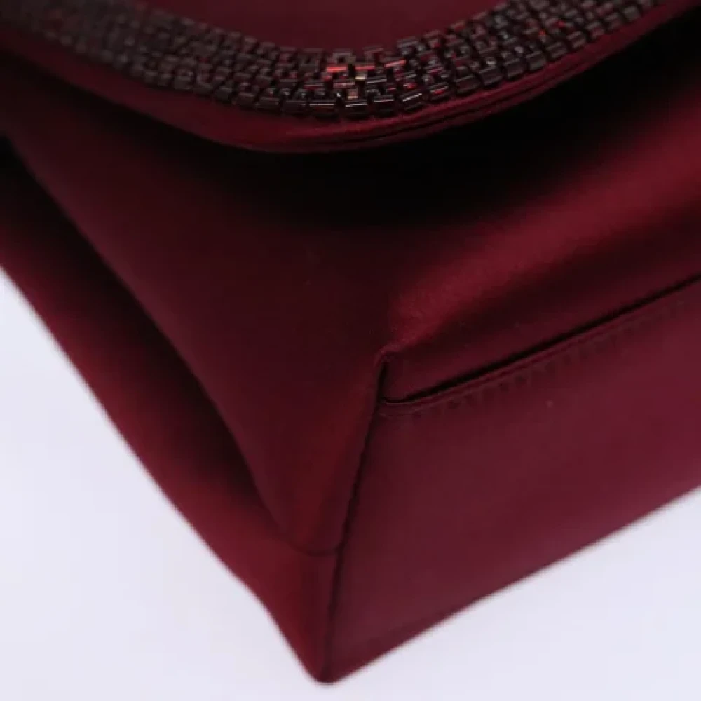 Chanel Vintage Pre-owned Fabric chanel-bags Red Dames