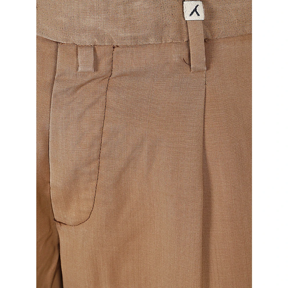 Myths Lange wollen broek Beige Heren