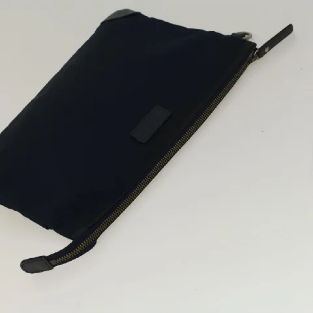 Burberry Vintage Pre-owned Fabric clutches Black Dames