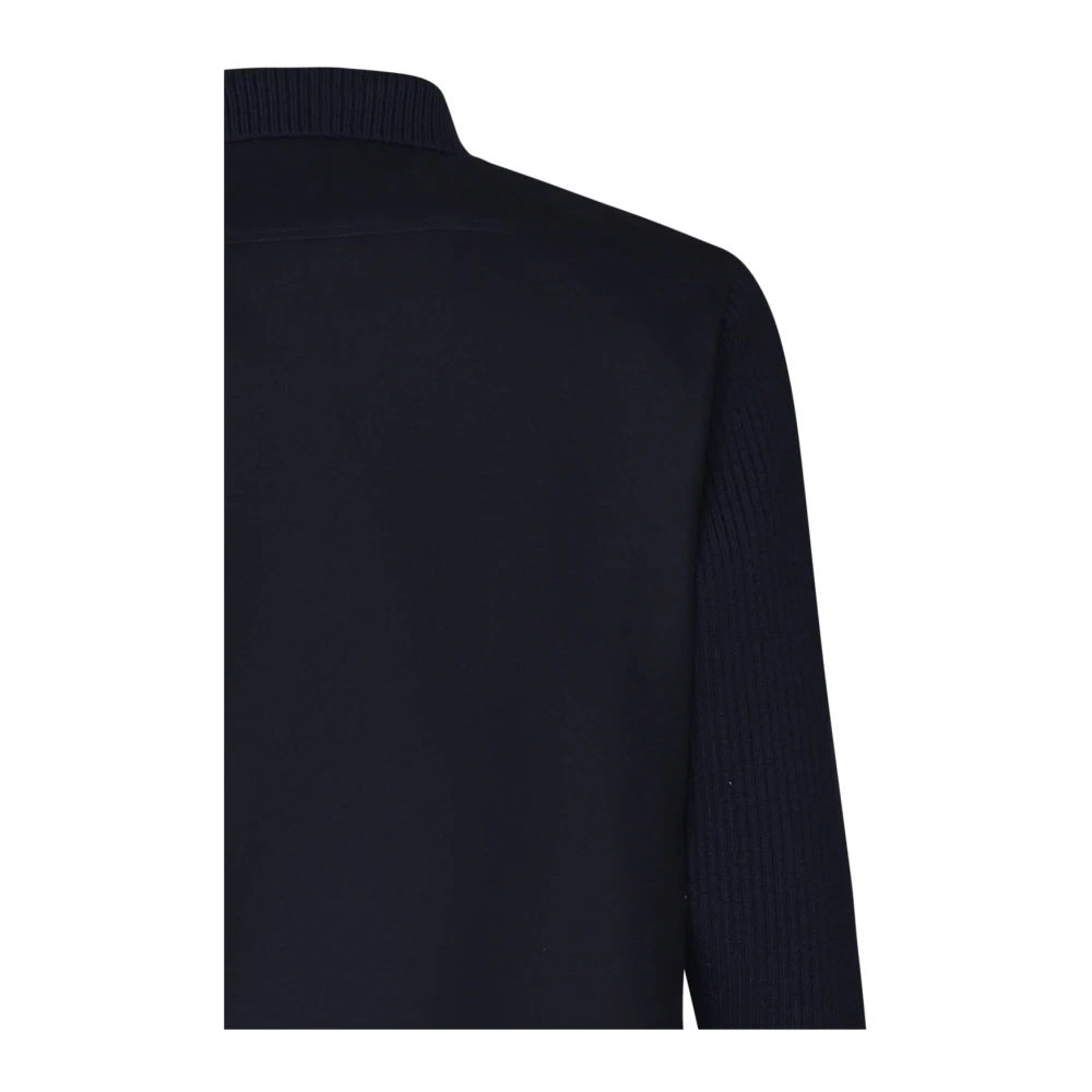 Eleventy Navy Oversized Shirt Jacket met Zakken Blue Heren