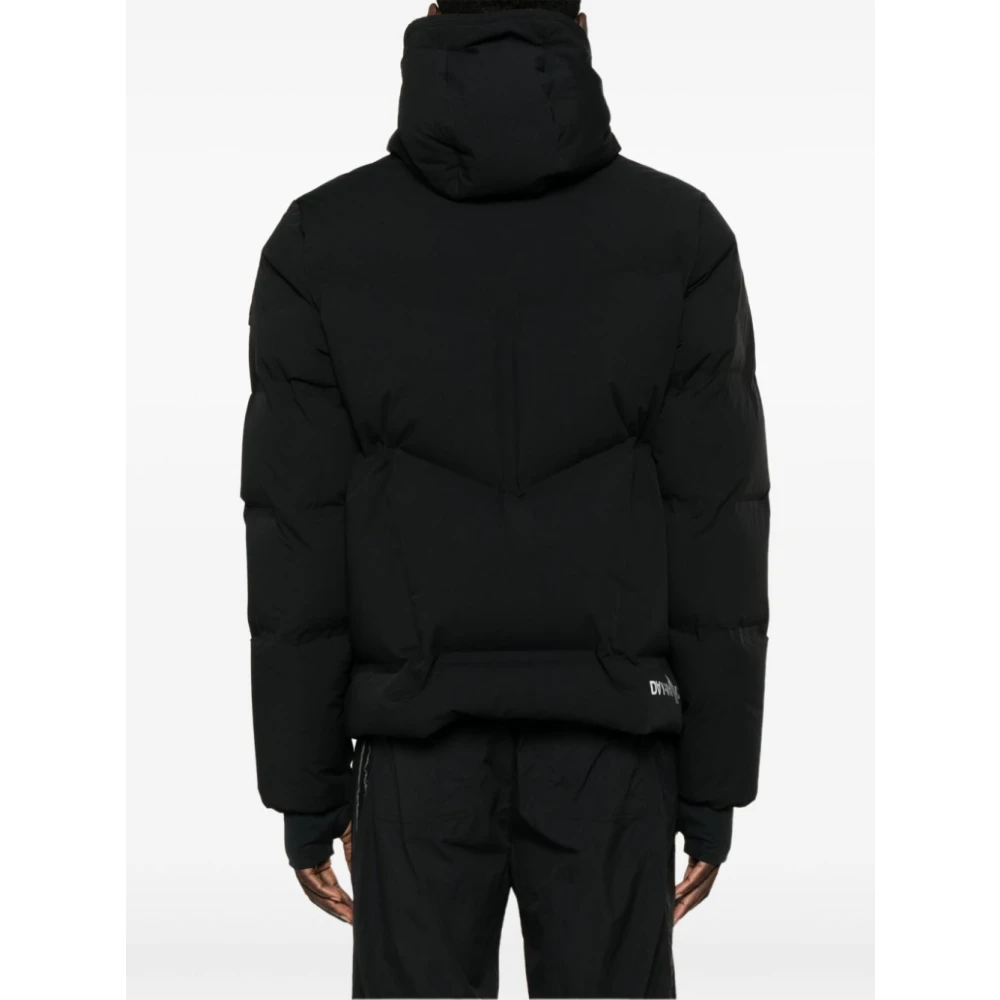 Moncler Zwarte Gewatteerde Donsjas Geïsoleerd Gewatteerd Black Heren