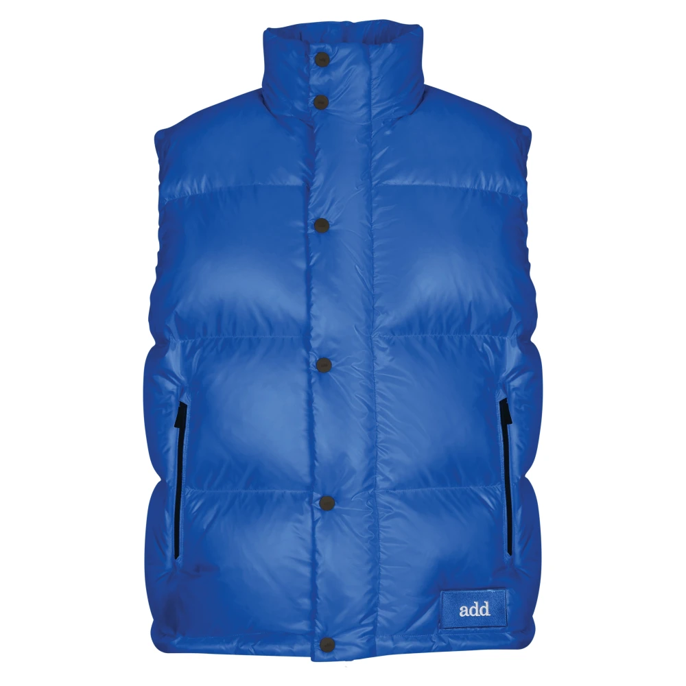 Add Vest IN Glanzend Nylon Blue Heren