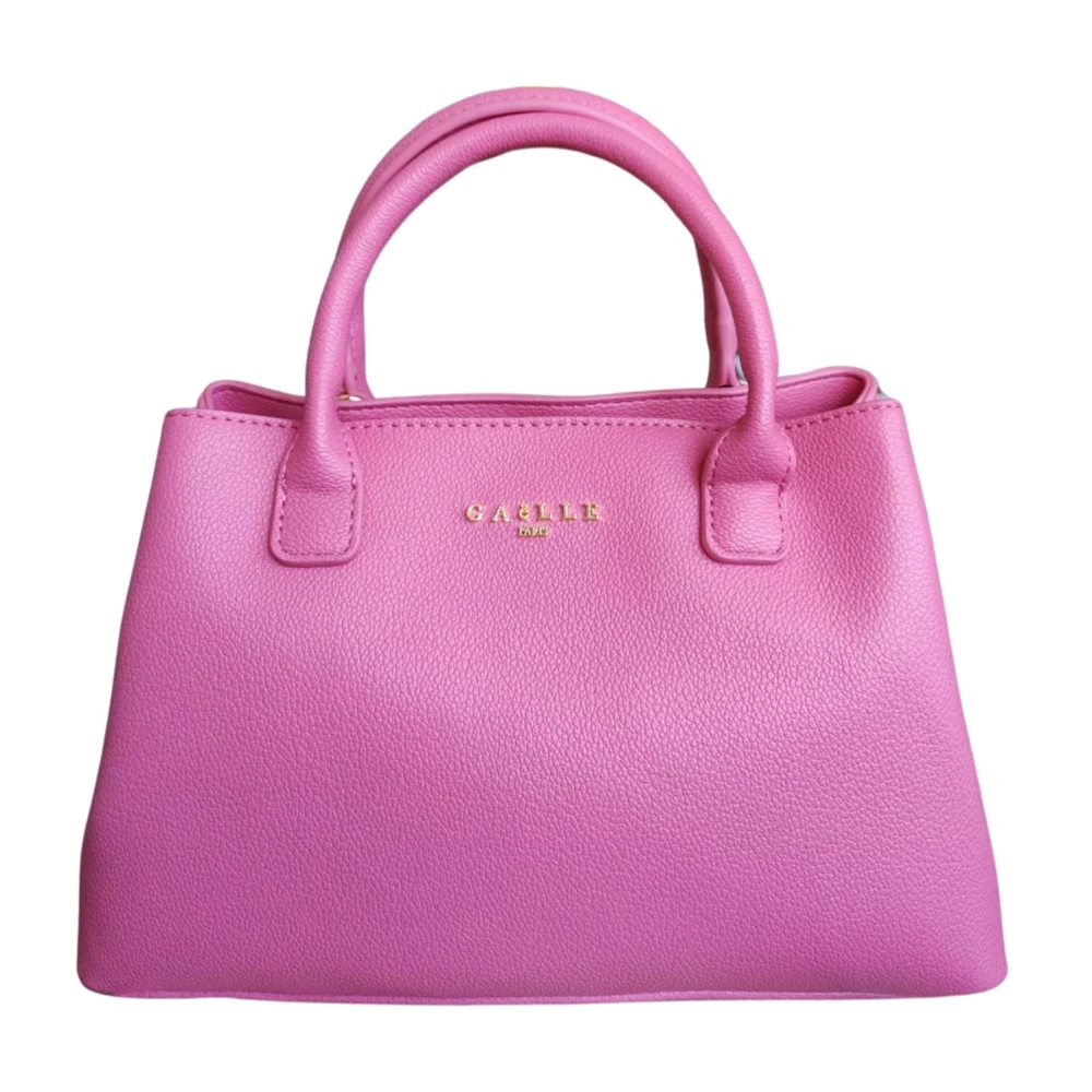 Gaëlle Paris Women's Fuchsia Logo Shoulder Bag In Eco-Leather