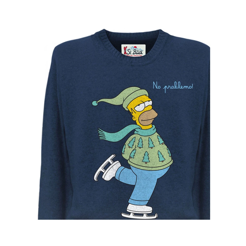 MC2 Saint Barth Heron Gebreide kleding Blue Heren
