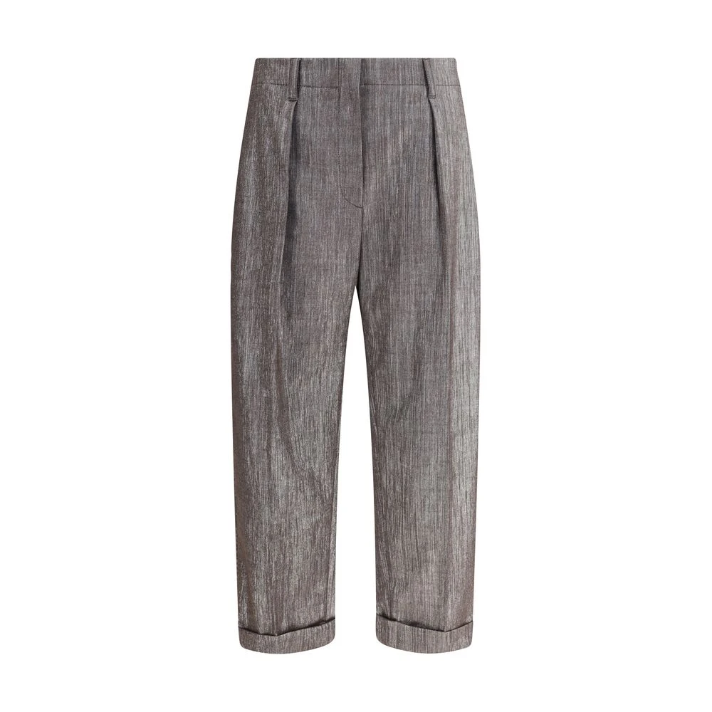 Trousers > Wide Trousers - - Brunello Cucinelli - Modalova