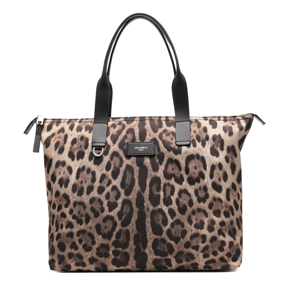 Dolce & Gabbana Bruine tassen met ritssluiting Brown Heren