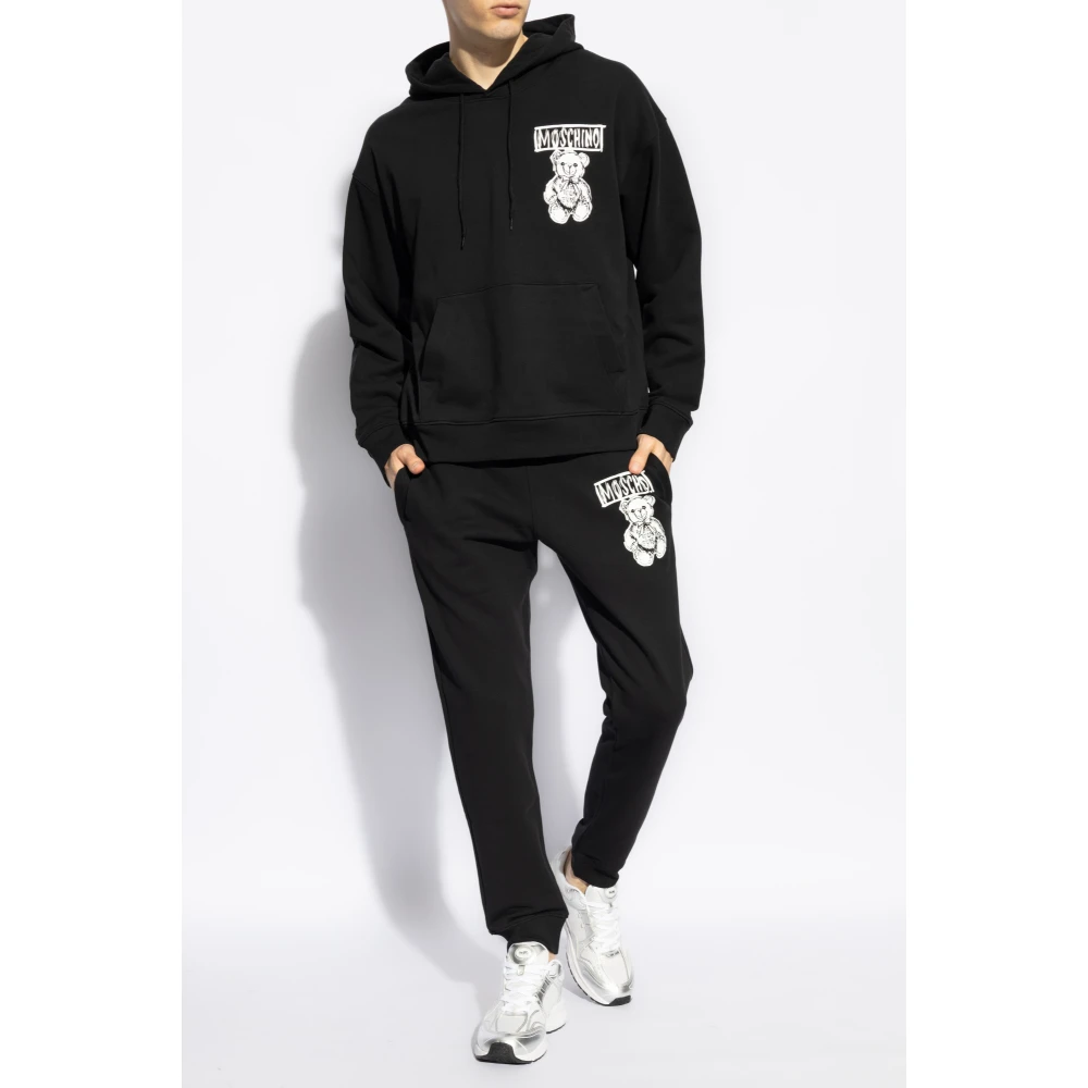 Moschino Sweatshirt met print Black Heren