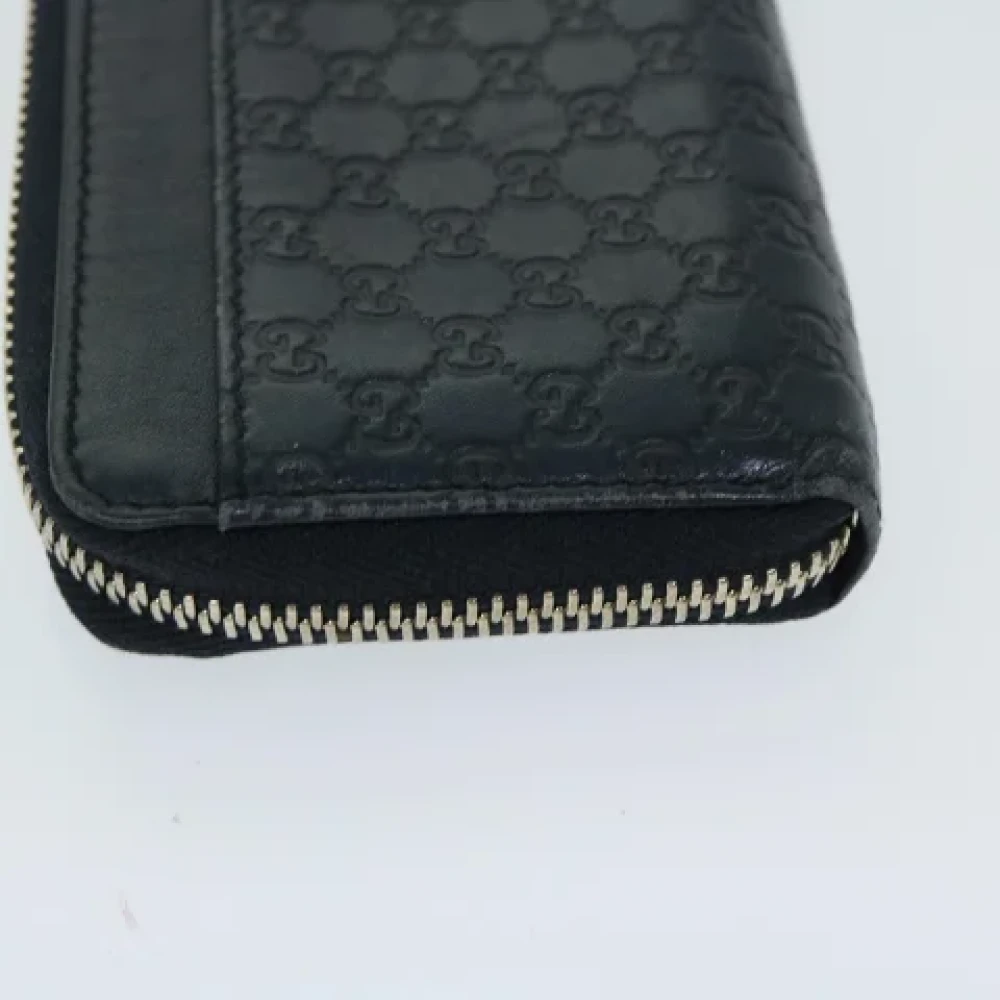 Gucci Vintage Pre-owned Canvas wallets Blue Dames