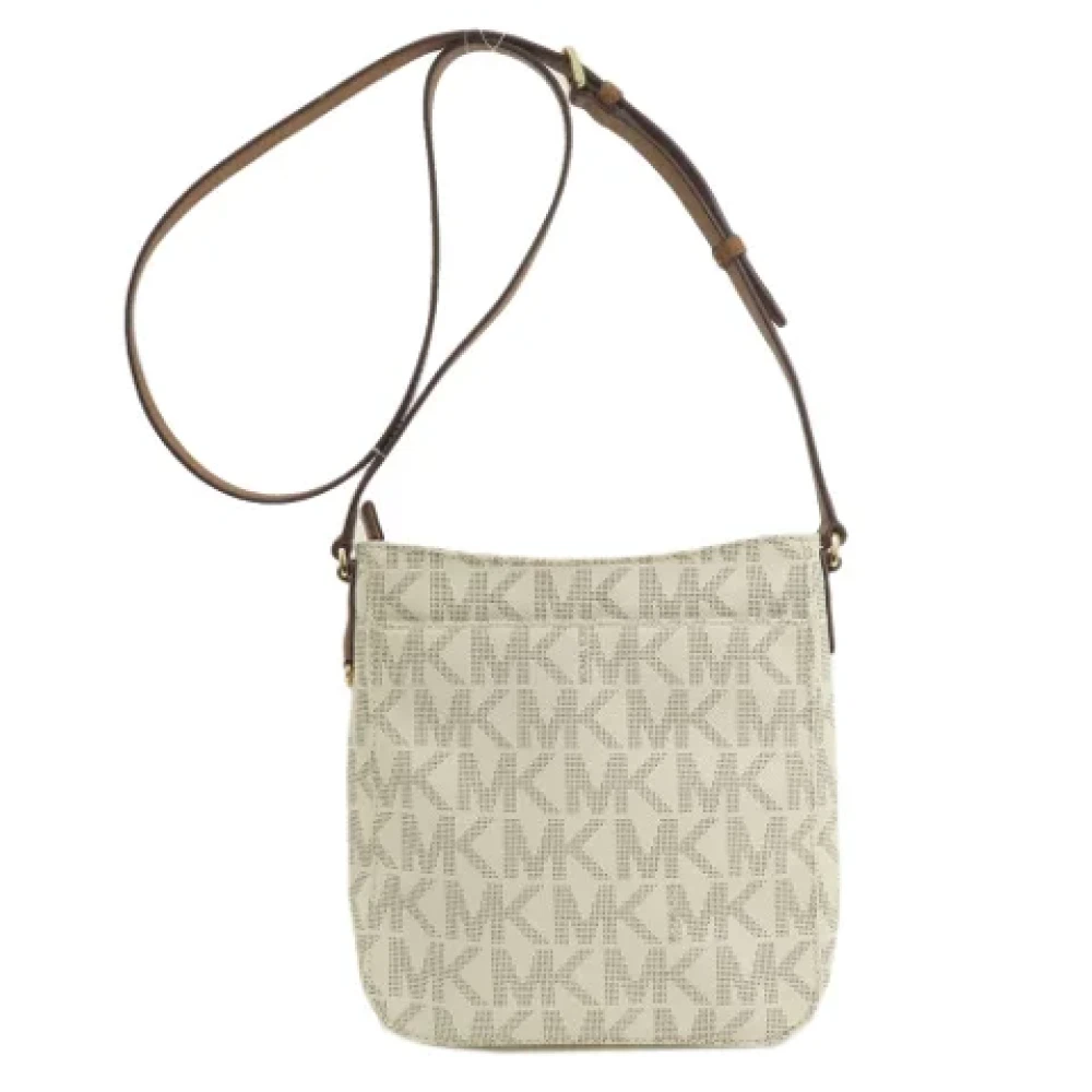 Michael Kors Pre-owned Canvas crossbody-bags White Dames
