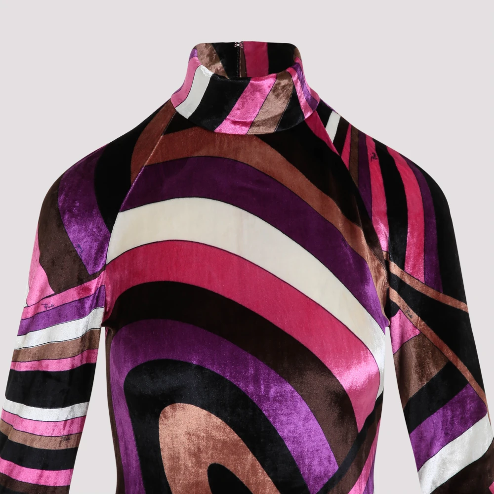 EMILIO PUCCI Multicolor Jurk voor Vrouwen Multicolor Dames