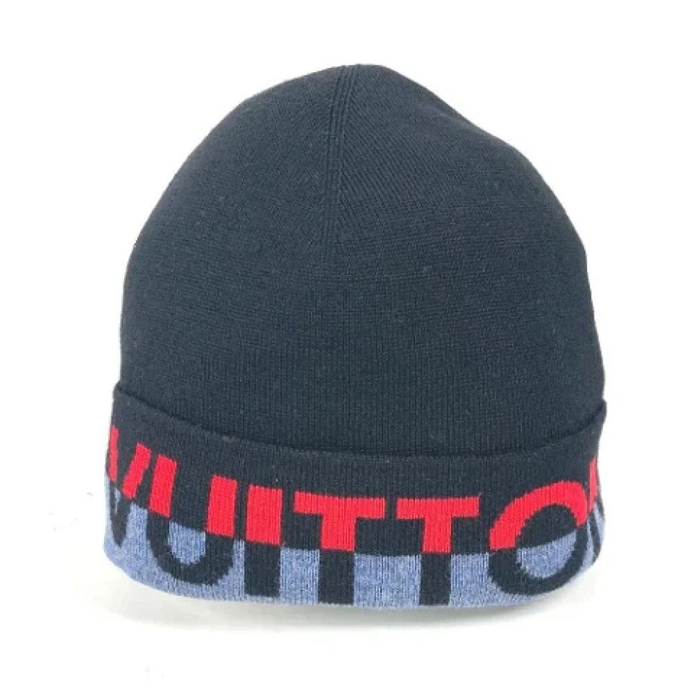 Louis Vuitton Vintage Pre-owned Wool hats Black Dames