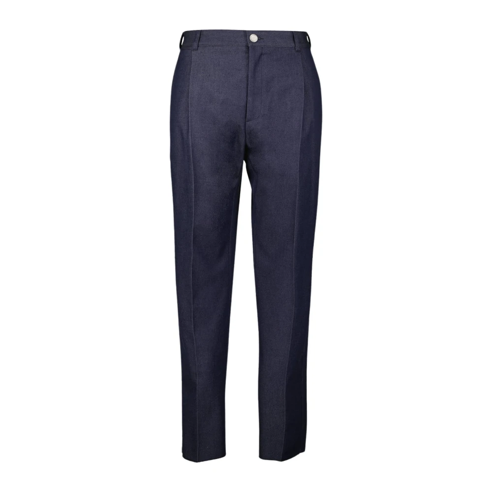 Dior Men's Blue Icons Pleated Pants Cashmere