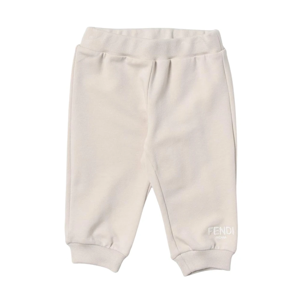 Fendi Unisex Infant Beige Stylish Infant Casual Pants