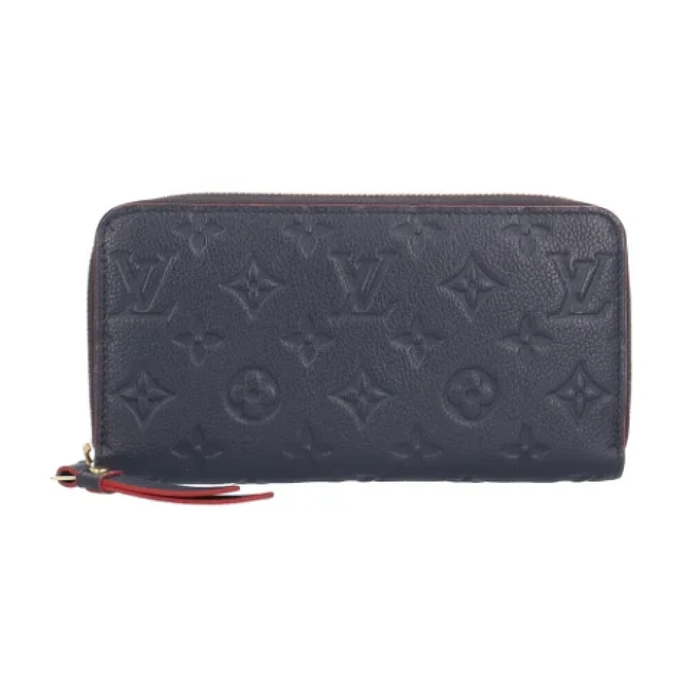 Louis Vuitton Vintage Pre-owned Fabric wallets Blue Dames