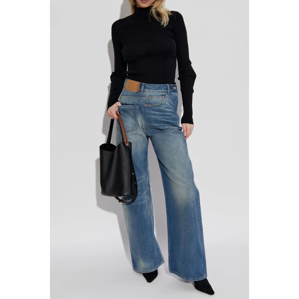 MM6 Maison Margiela Katoenen coltrui Black Dames