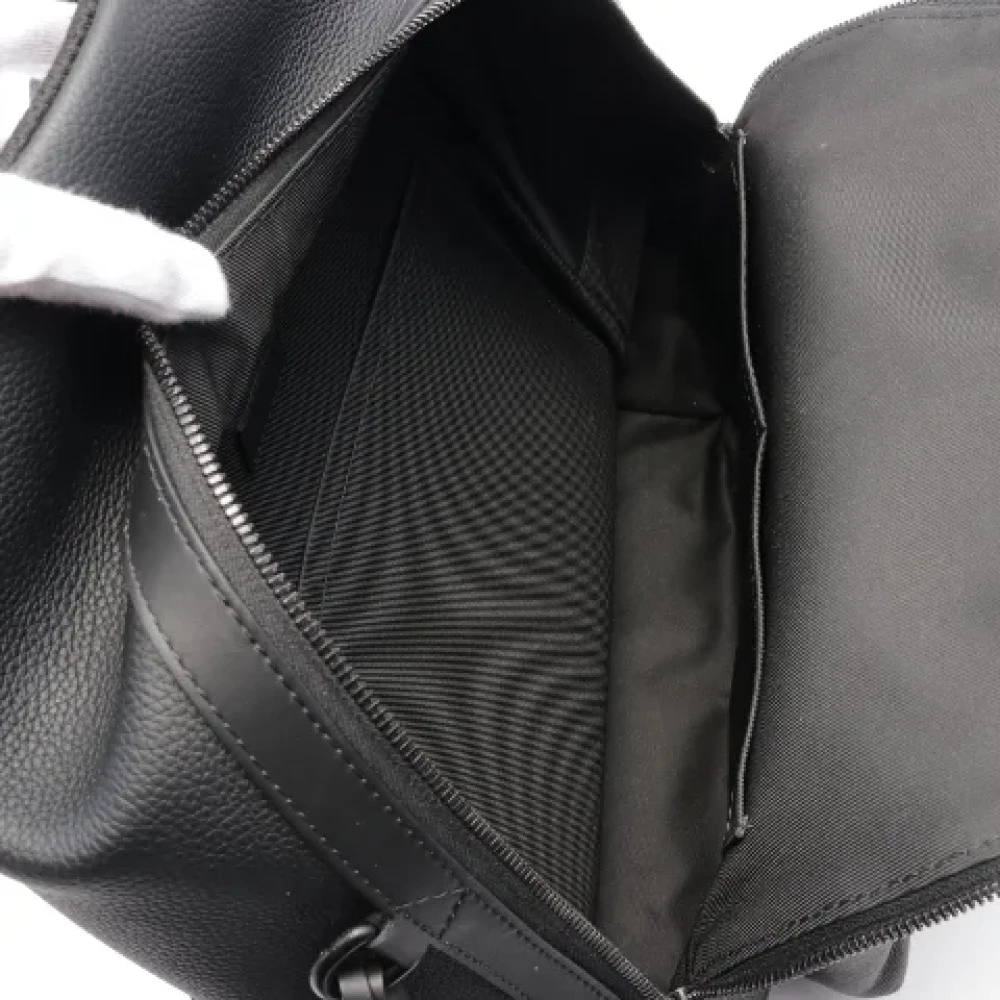 Louis Vuitton Vintage Pre-owned Leather backpacks Black Dames