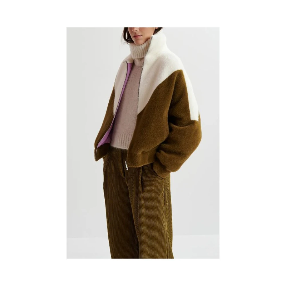 Essentiel Antwerp Omkeerbare Oversized Hart Gewatteerde Jas Multicolor Dames
