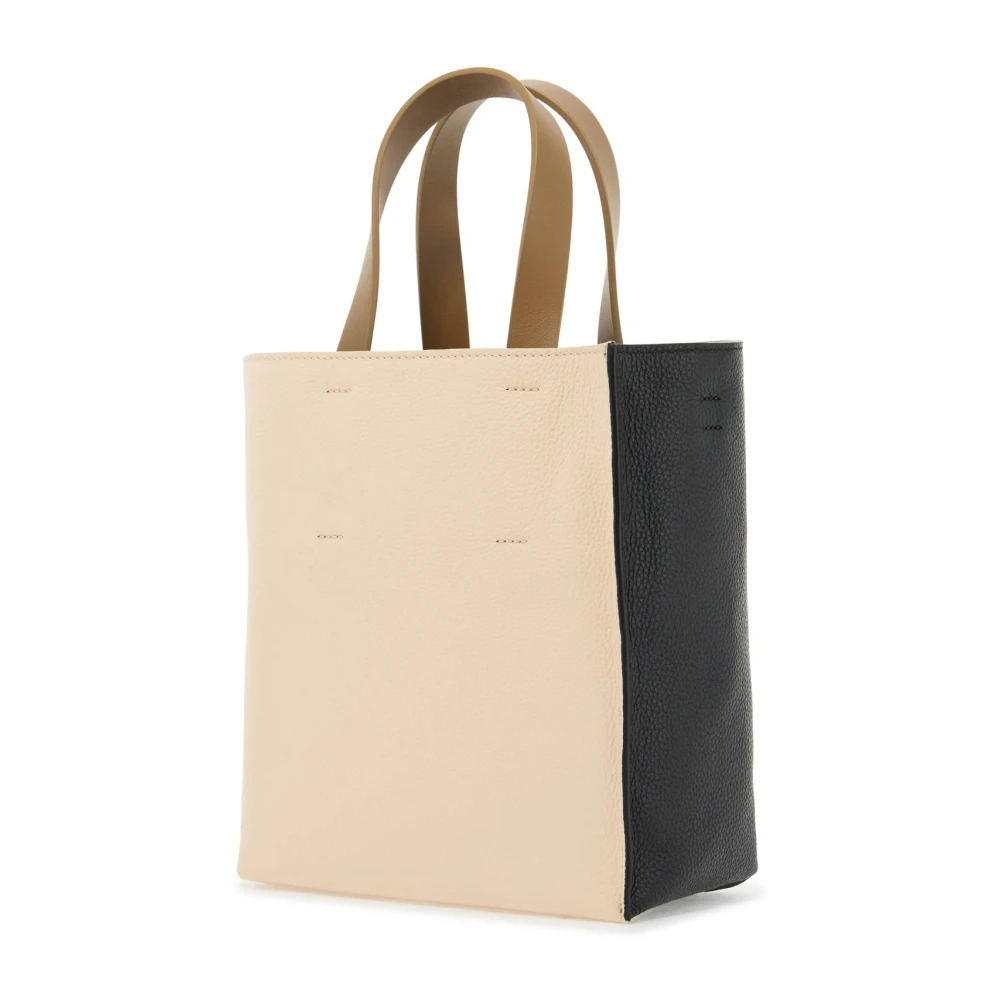 Marni Kleur-Blok Museo Soft Tote Tas Black Dames