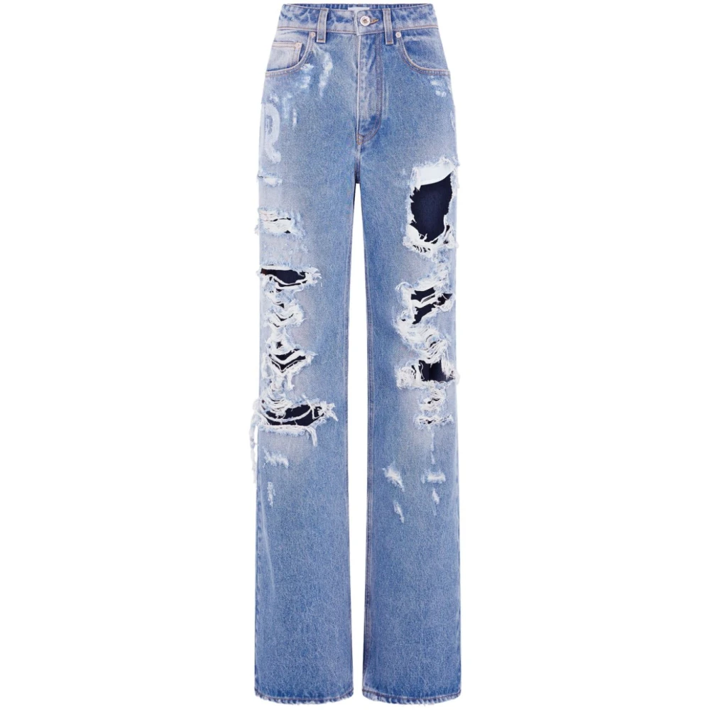 Rabanne Women's Blue Straight Fit Jeans, W26, Straight Jeans