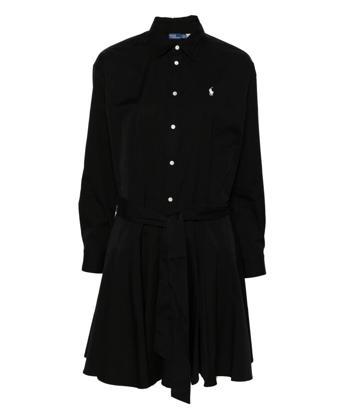 robe-midi-en-coton-noir
