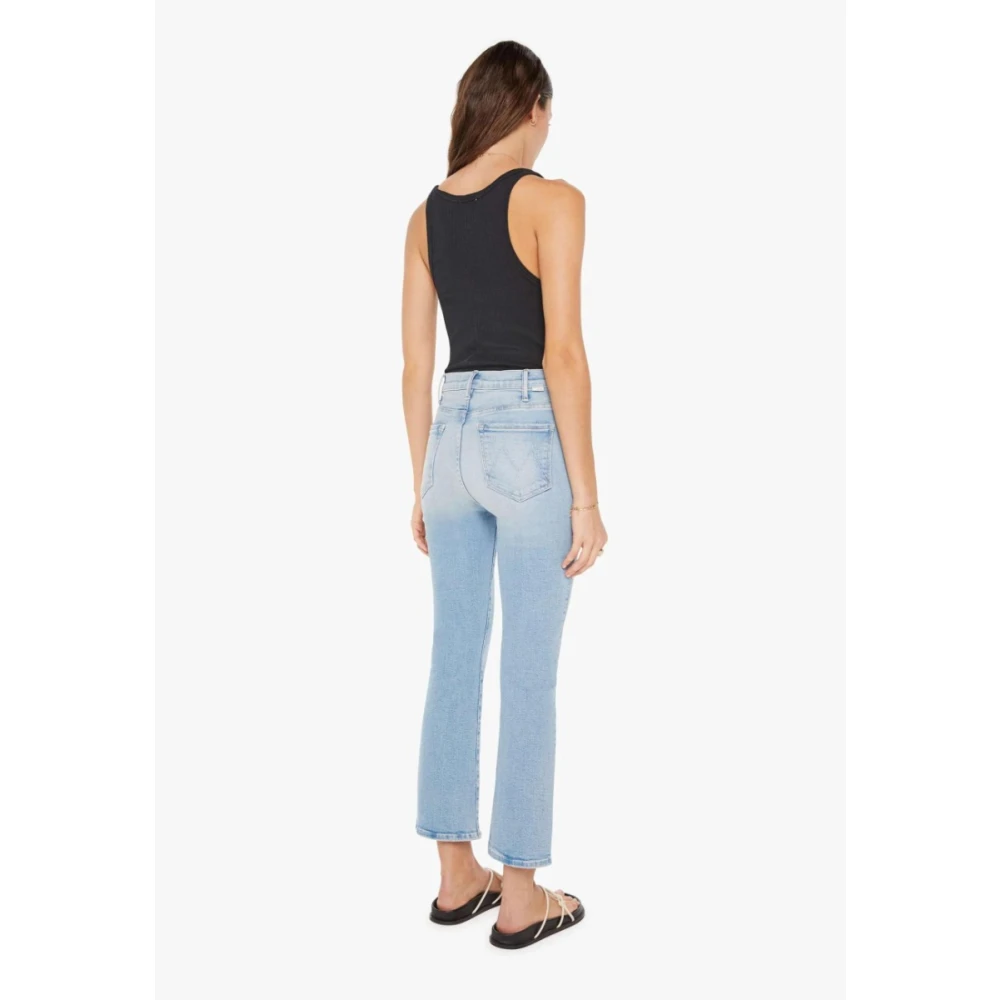 Mother The Hustler Ankle Jeans Lichtblauw Blue Dames