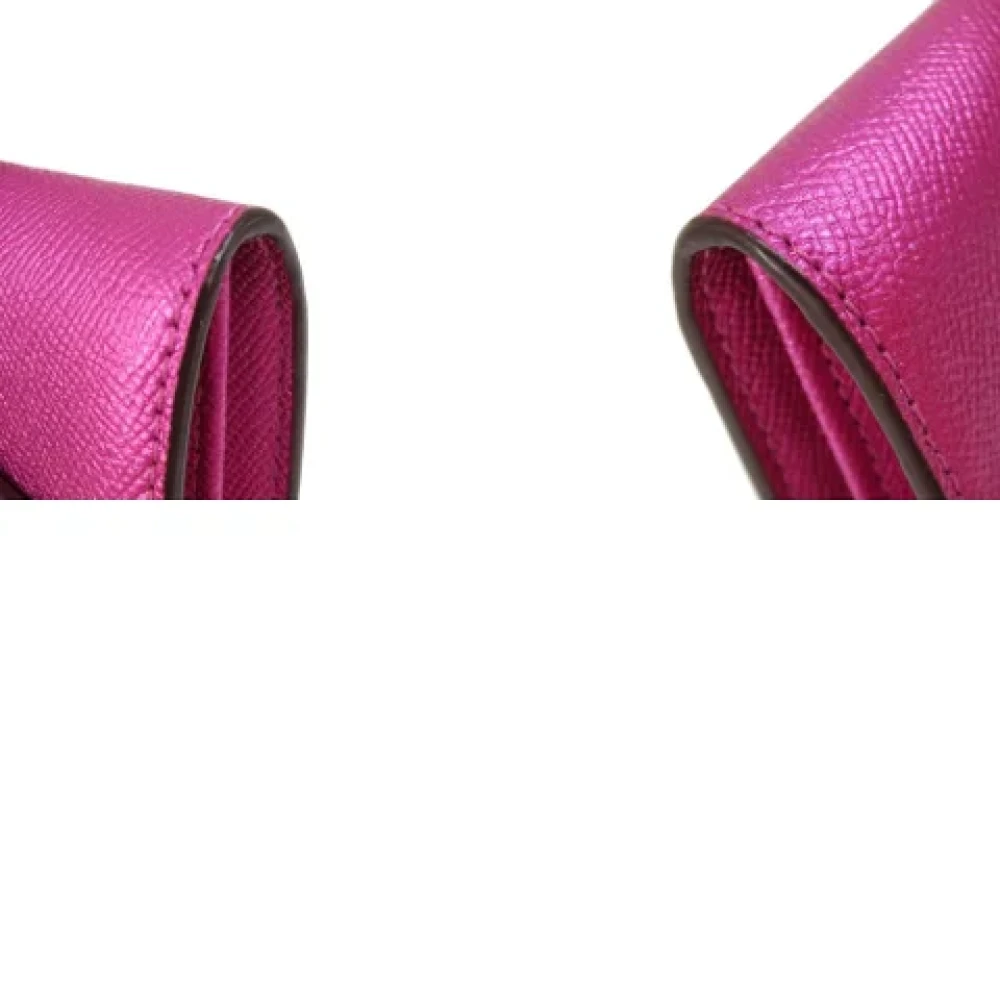 Coach Pre-owned Leather wallets Pink Dames