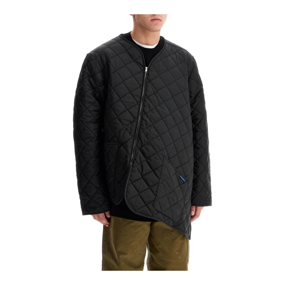 Comme des Garçons Diamant Gestikt Asymmetrisch Ritsjack Black Heren