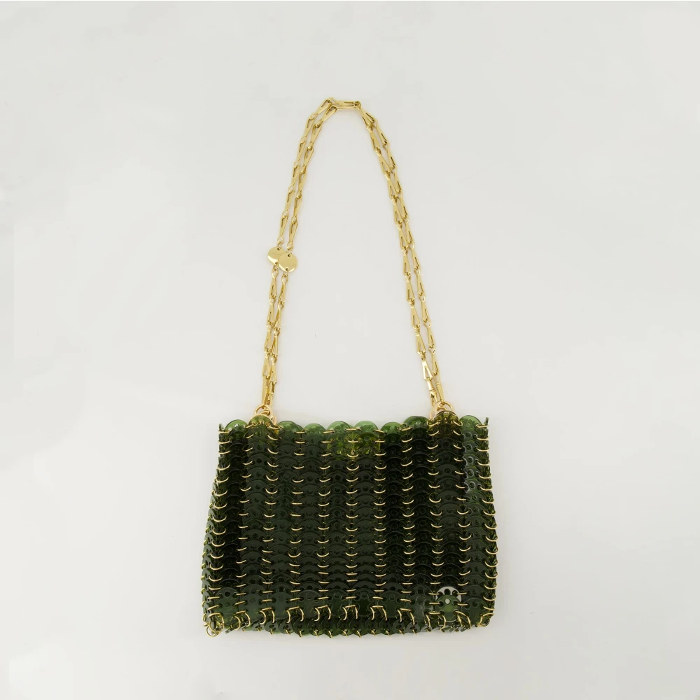 Paco Rabanne 1969 Groen & Goud Acryl Staal Tas Green Dames