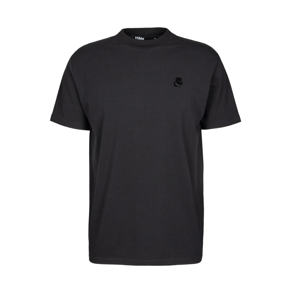 Karl Lagerfeld T-shirt met smal Karl-profielaccent Black Heren