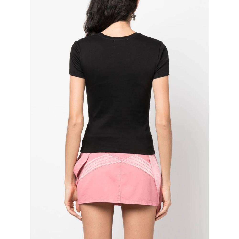 Blumarine Logo-versierd katoenen T-shirt Black Dames