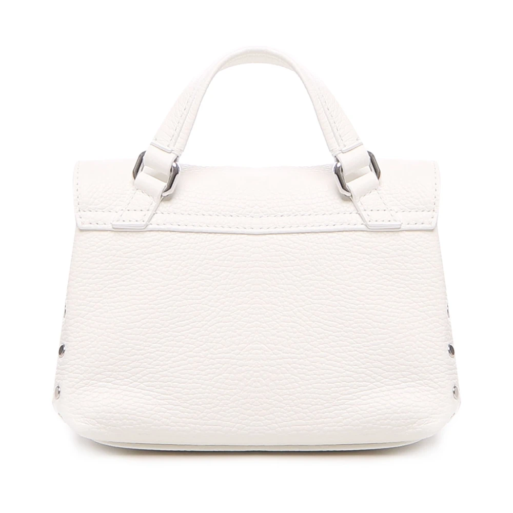 Zanellato Witte leren schoudertas White Dames