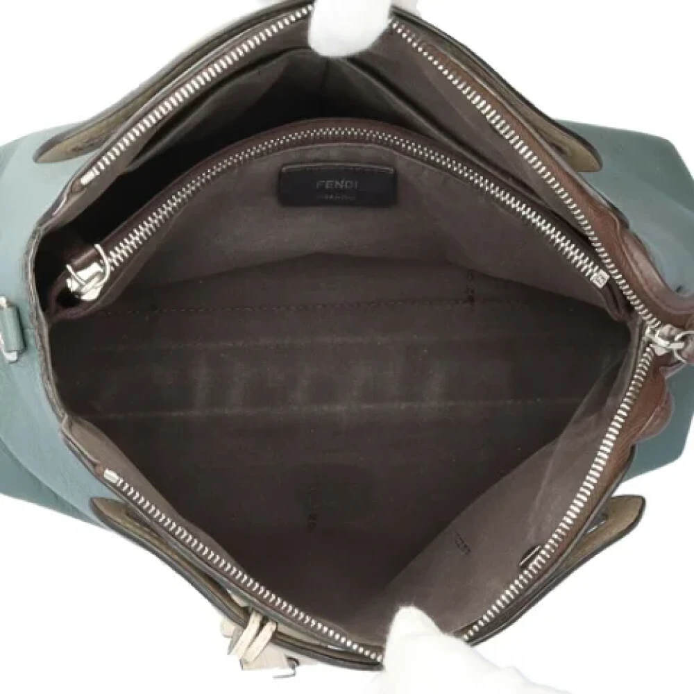 Fendi Vintage Pre-owned Leather shoulder-bags Green Dames