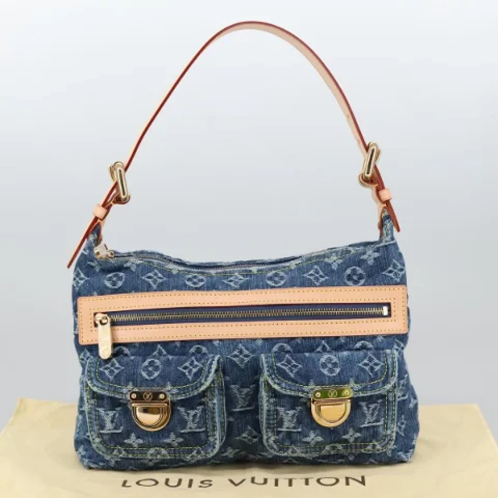 Louis Vuitton Vintage Pre-owned Denim louis-vuitton-bags Blue Dames