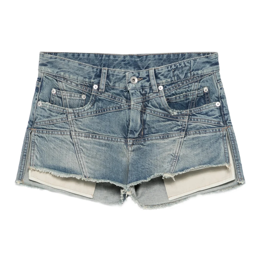 Rick Owens Women's Blue Temple Lana Cut Offs - Denim Shorts - W26 - Shorts