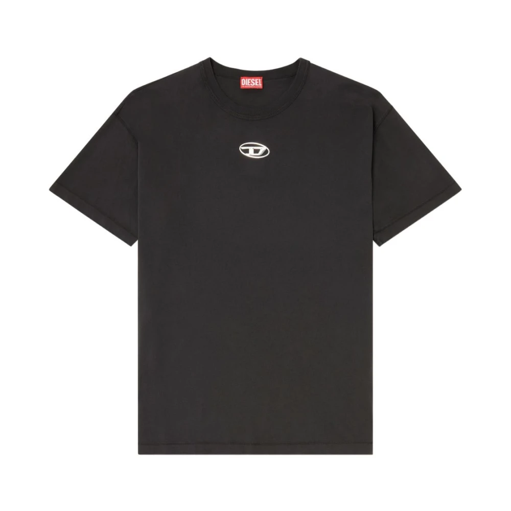 Diesel Men's Black T-Norm-Iod - T-Shirts - S - Tops
