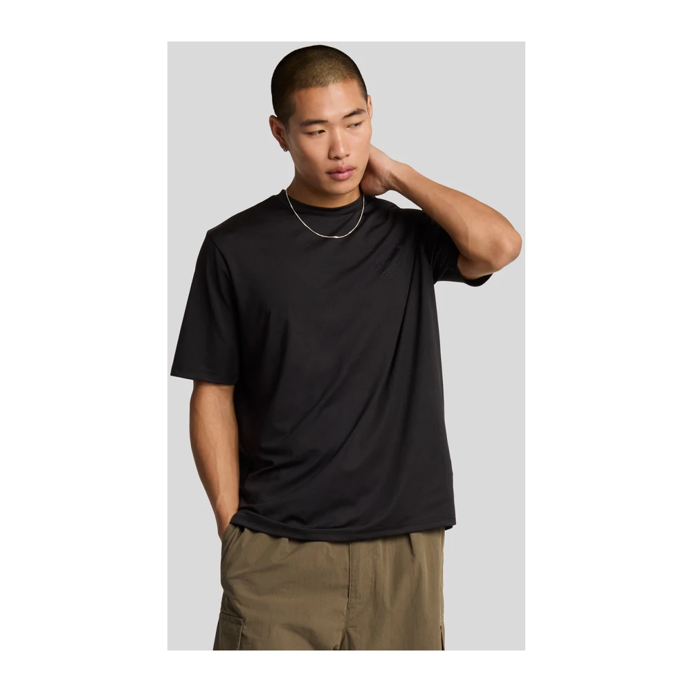 Lyle & Scott SS T-shirts Panelled Neopreen T-shirt White Heren