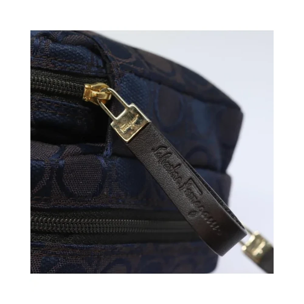 Salvatore Ferragamo Pre-owned Canvas handbags Blue Dames