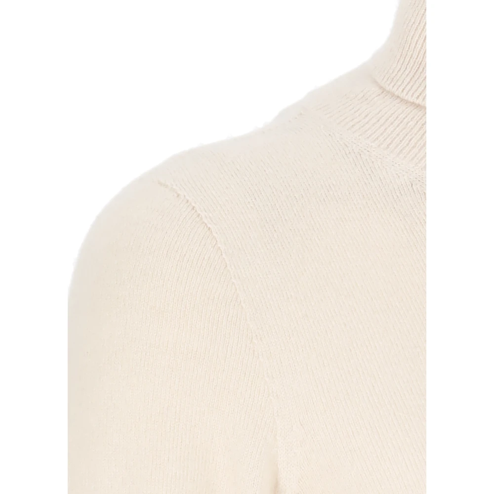 Kangra Beige Kasjmier Hoge Hals Trui Beige Dames