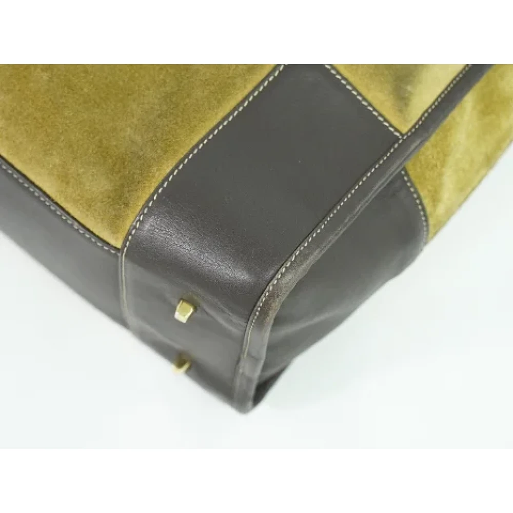 Loewe Pre-owned Suede handbags Beige Dames