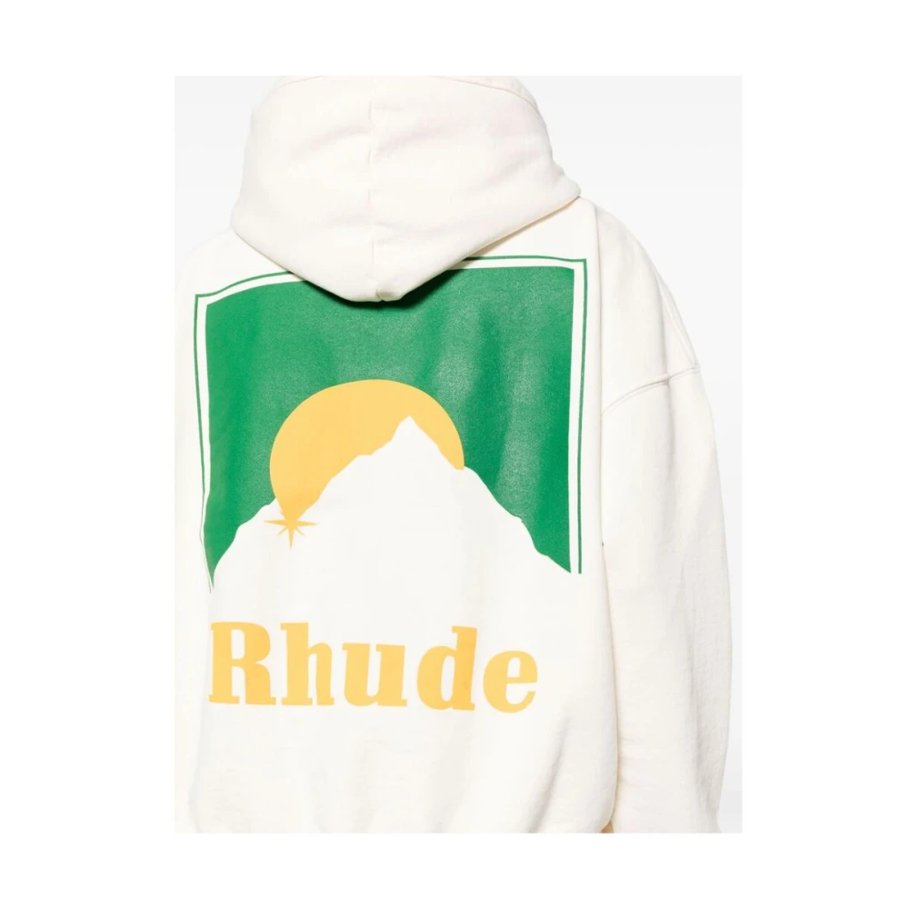 Rhude Sweatshirt met Moonlight Print White Heren