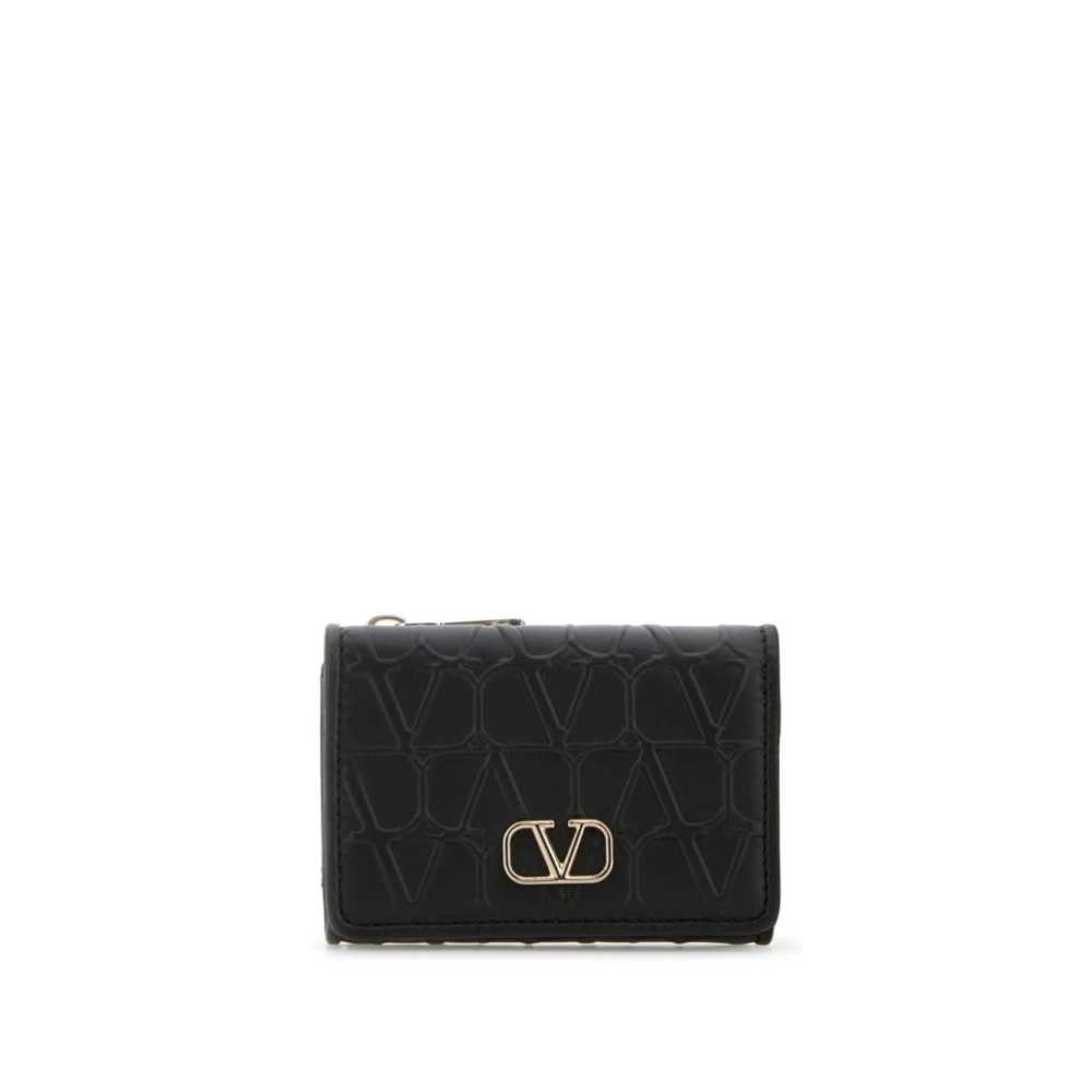 Valentino Garavani Mini Trifold Plånbok Black, Dam