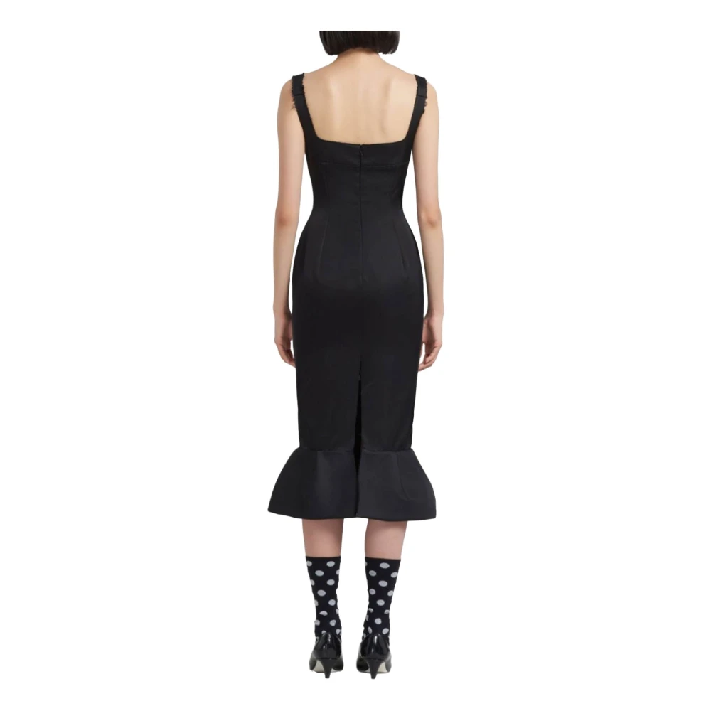 Marni Elegante Lange Jurk Black Dames