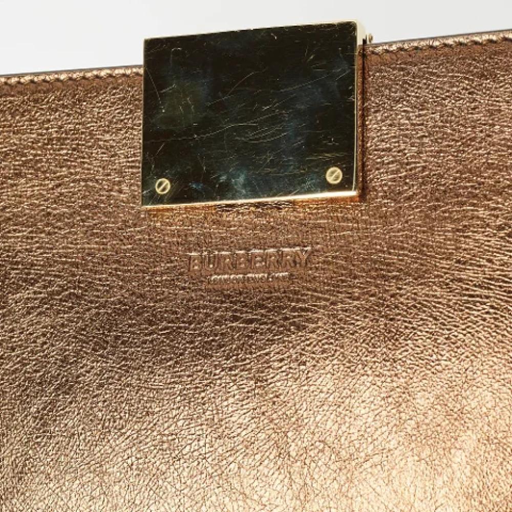 Burberry Vintage Pre-owned Leather clutches Brown Dames
