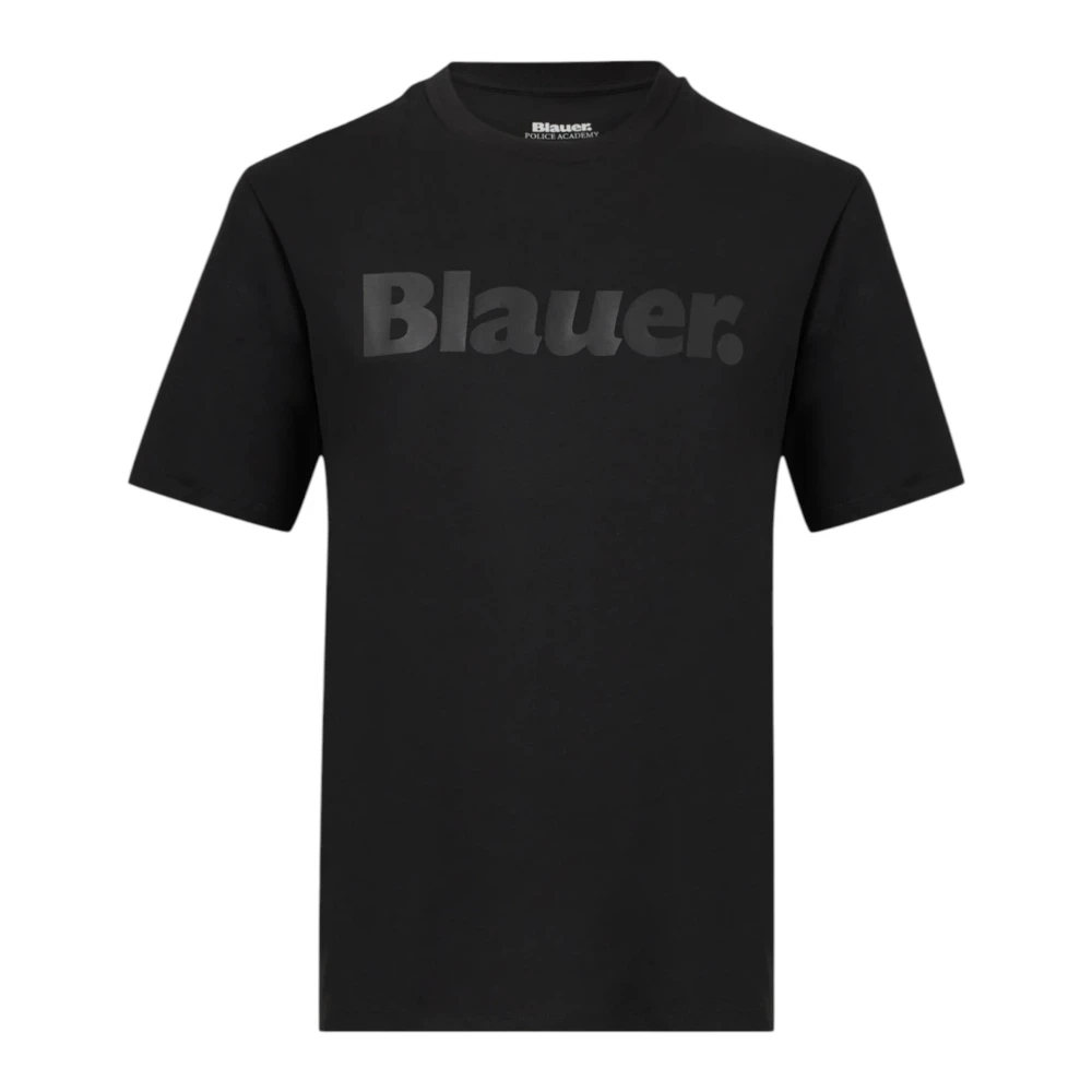 Blauer Mannelijk Zwart Tops Heren, L, Katoen, Bourn T-Shirt
