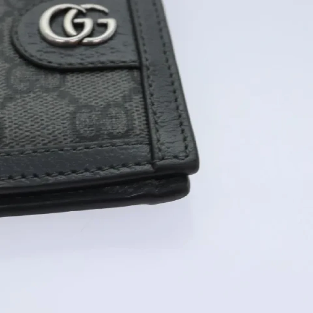Gucci Vintage Pre-owned Canvas wallets Black Dames