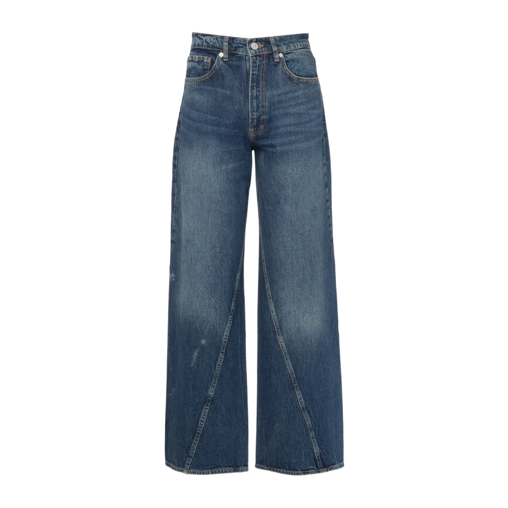 Anine Bing Blauwe Diepten Jeans A-06-10396 Blue Dames