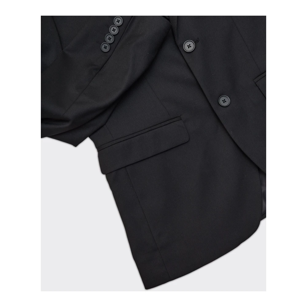 Selected Homme Slanke Structuur Blazer in Zwart Black Heren