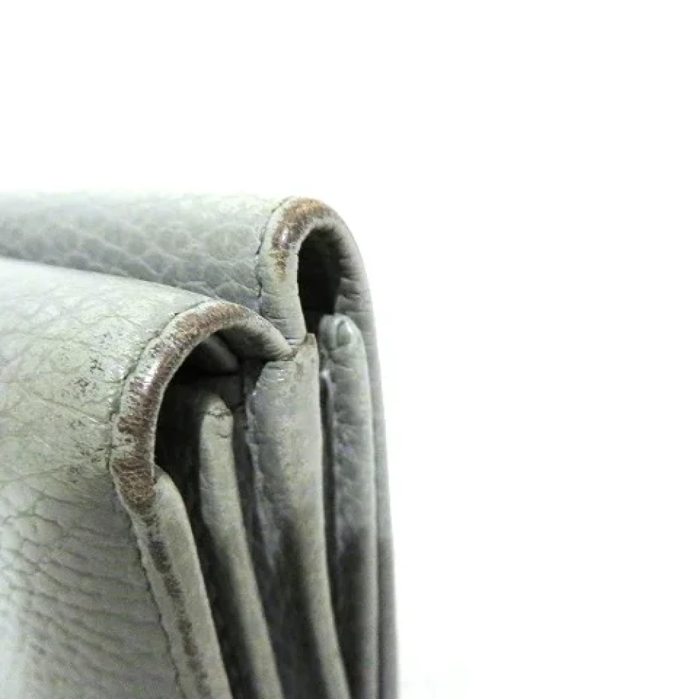 Gucci Vintage Pre-owned Leather wallets Gray Dames