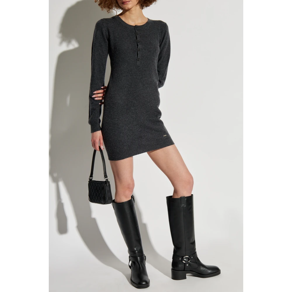 Dsquared2 Wollen jurk Gray Dames