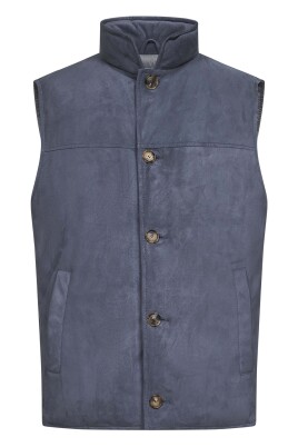 manteau-sans-manches-en-cuir-gris-avec-duvet